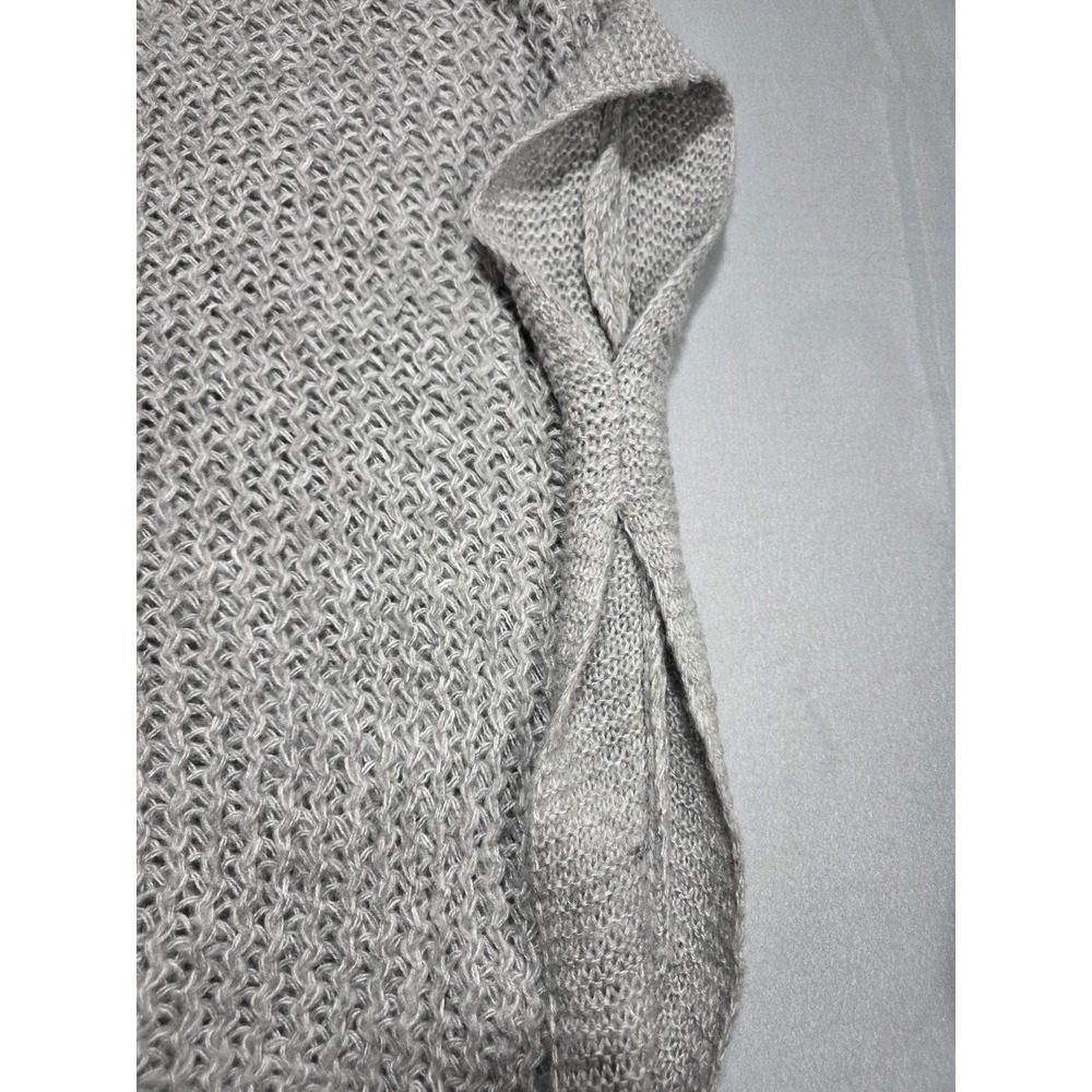 Lauren Conrad Grey Knit Turtleneck Poncho WLC74LP05 OS Grey Cape Sweater - Picture 8 of 11